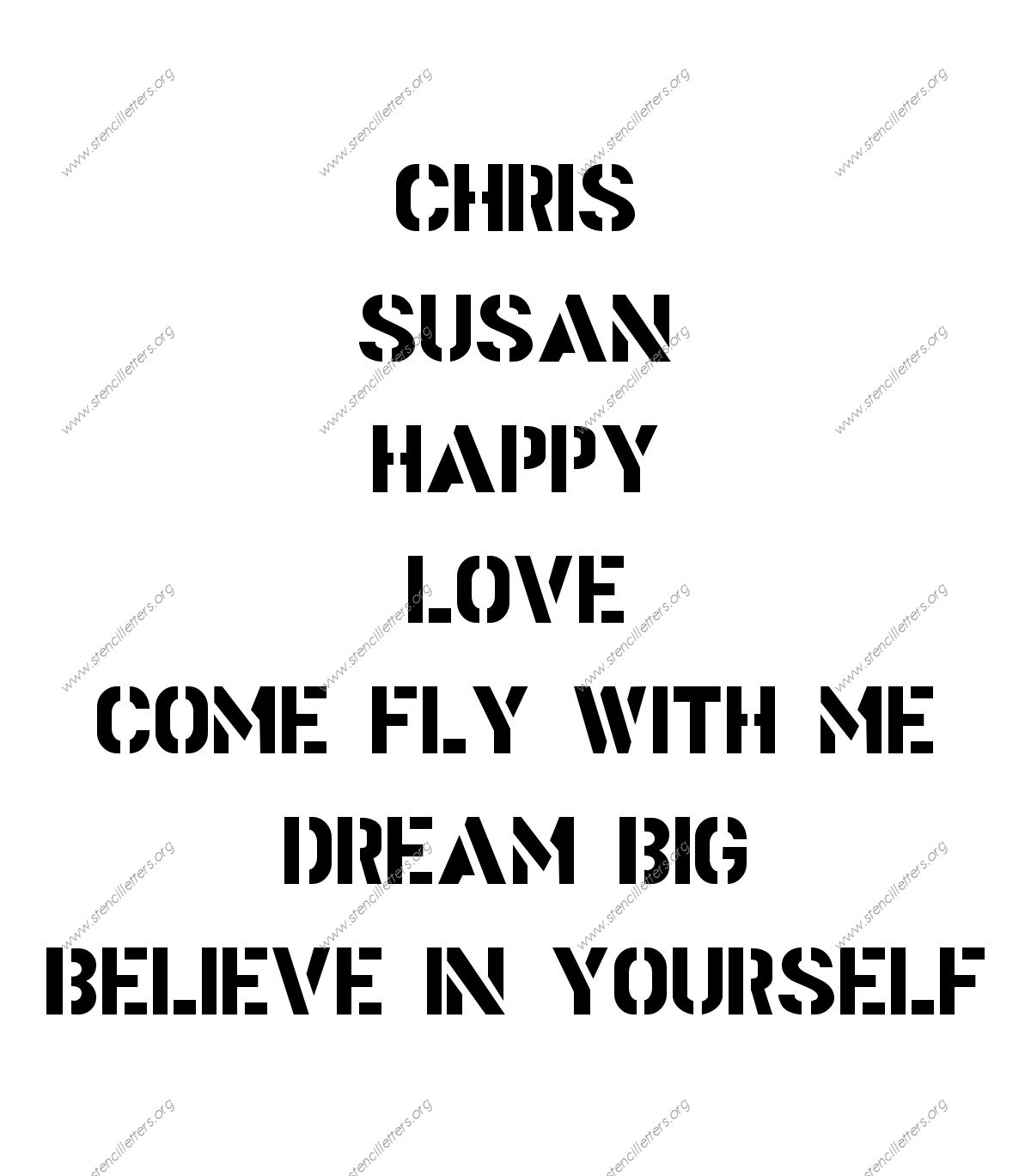 Gothic Bold Army Names, Words, Phrases samples