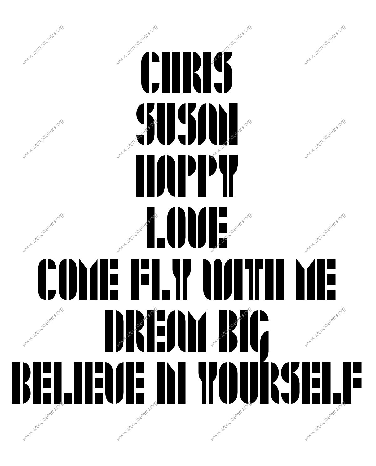 Jazzy Modern Names, Words, Phrases samples