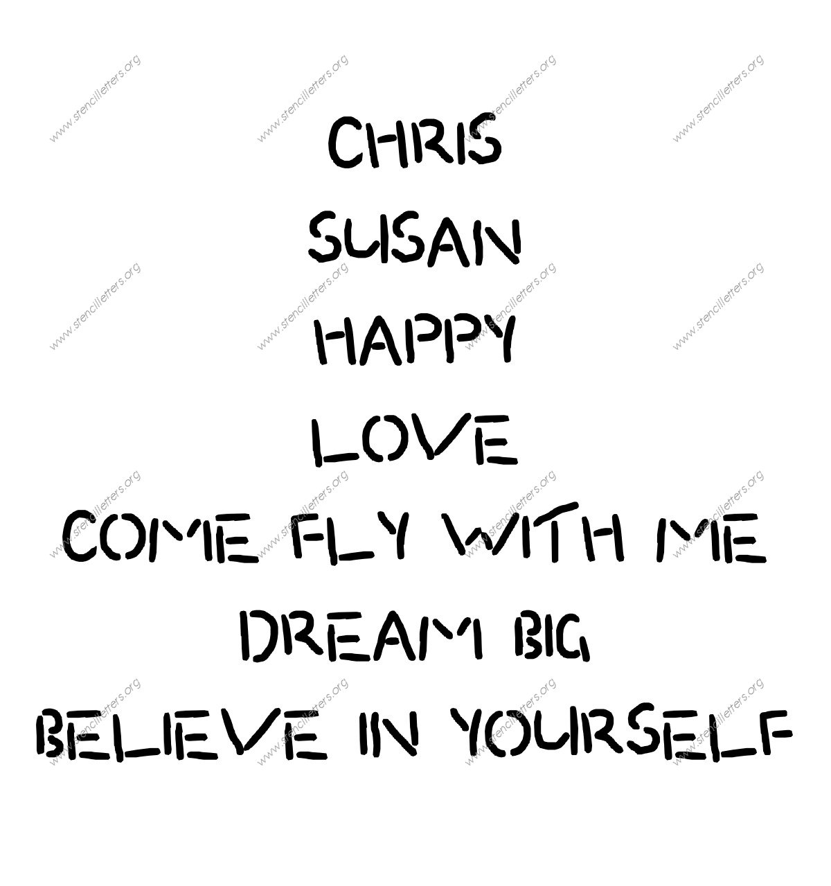 Rocky Novelty Names, Words, Phrases samples