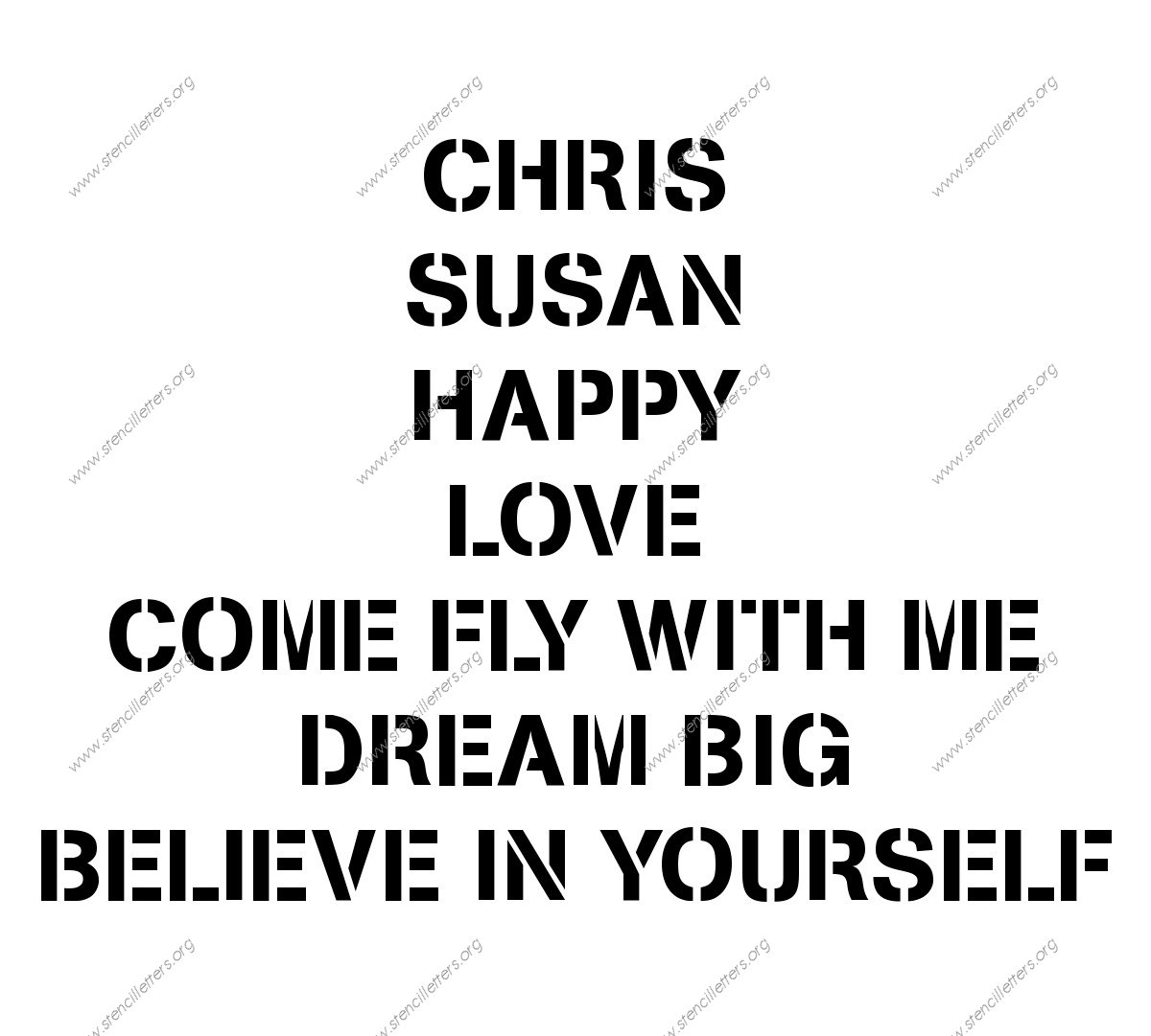 Army Modern Names, Words, Phrases samples