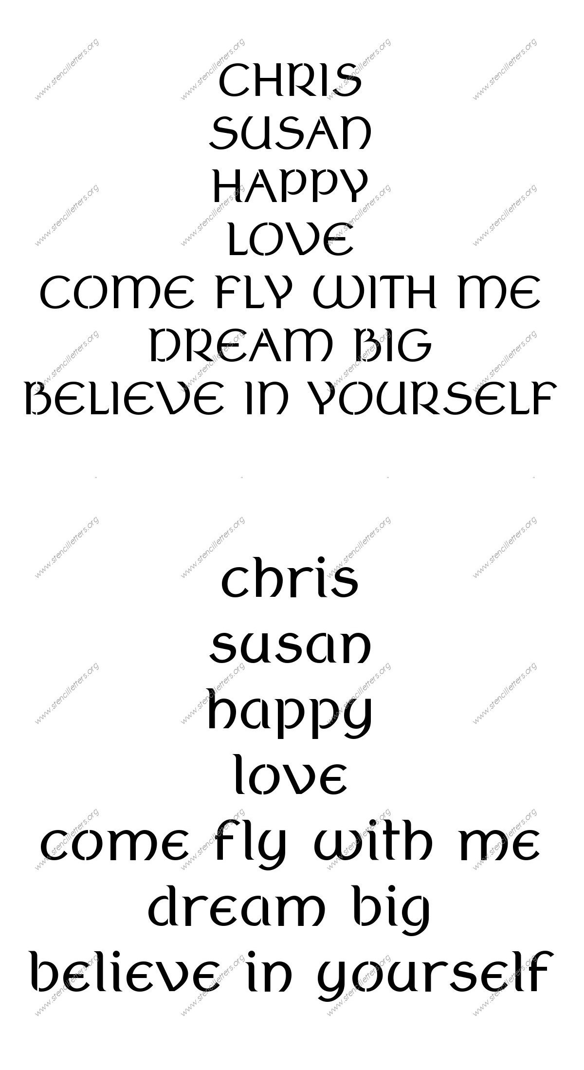 Ancient Celtic Names, Words, Phrases samples