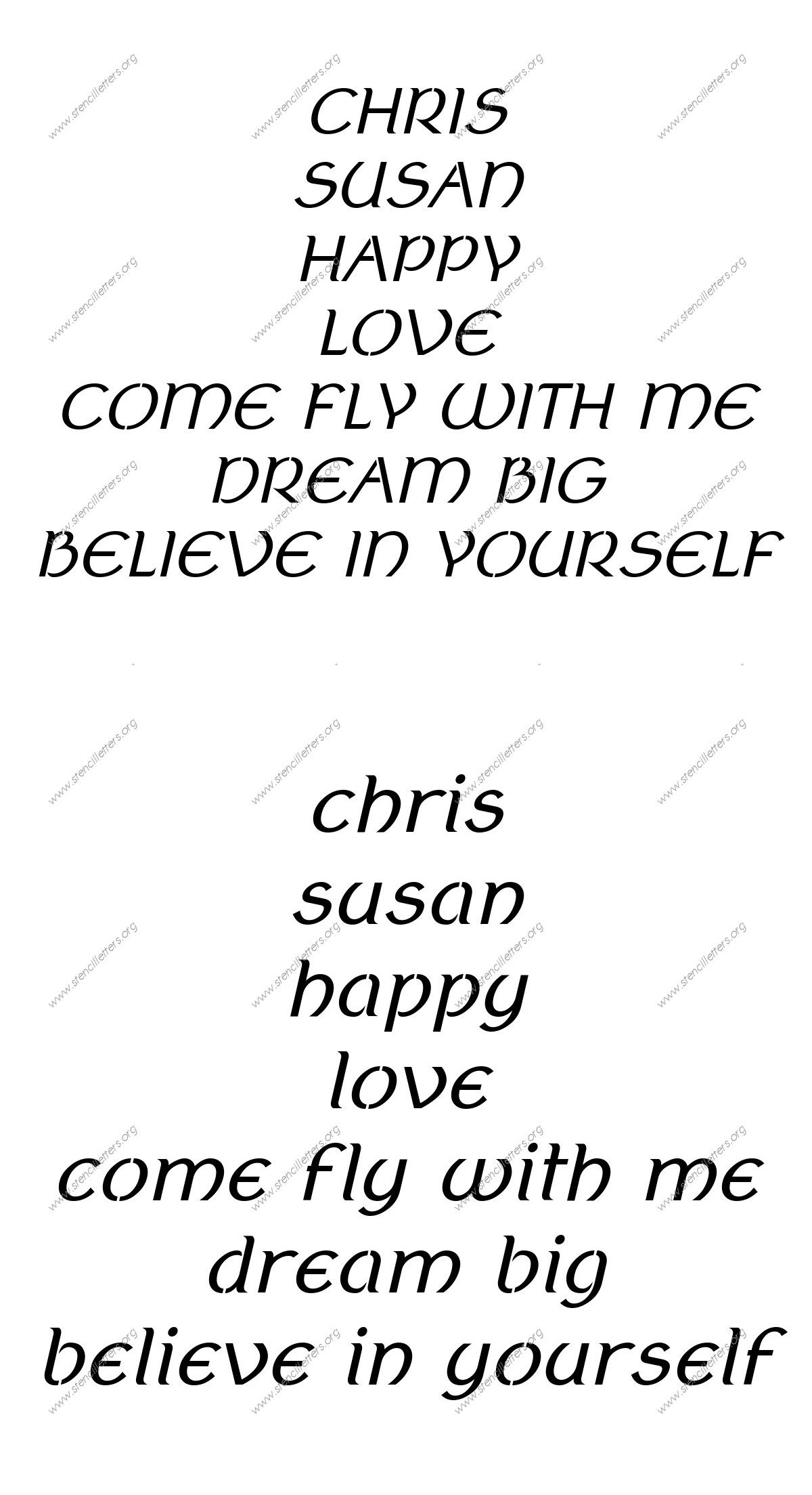 Ancient Celtic Italic Names, Words, Phrases samples