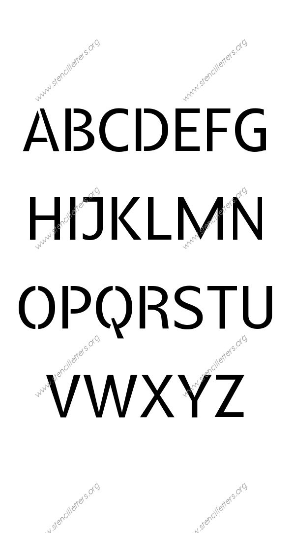 Poster Decorative Stencil Letter Set