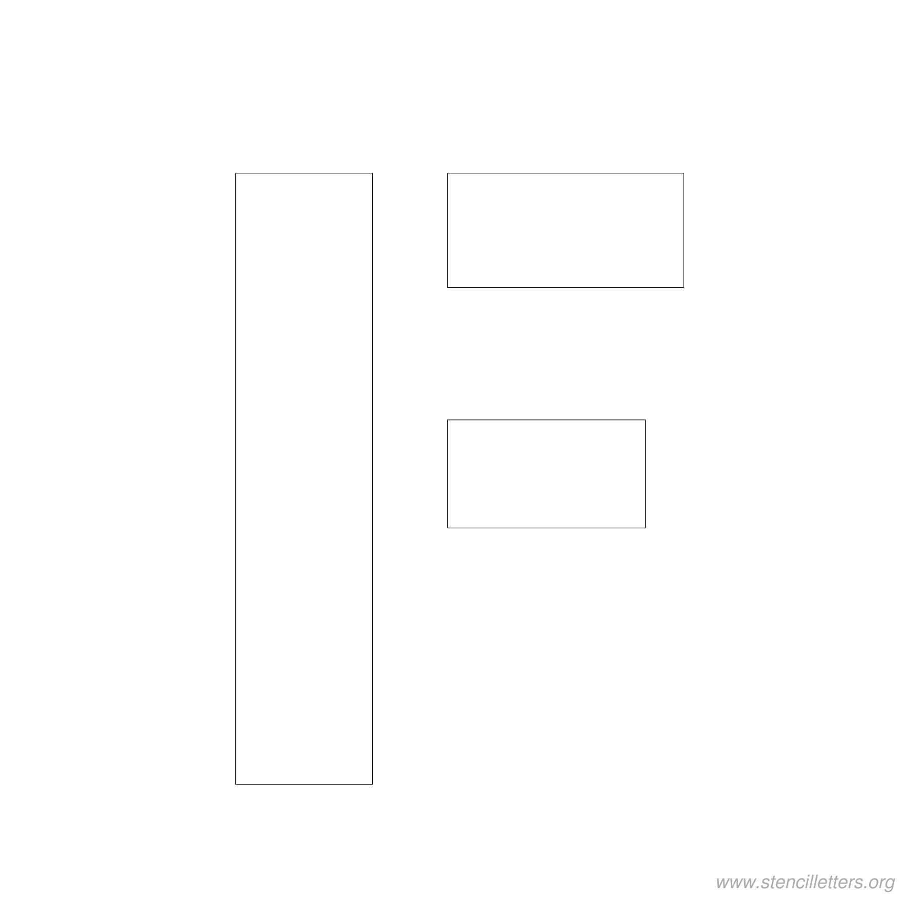 4 inch stencil letter f