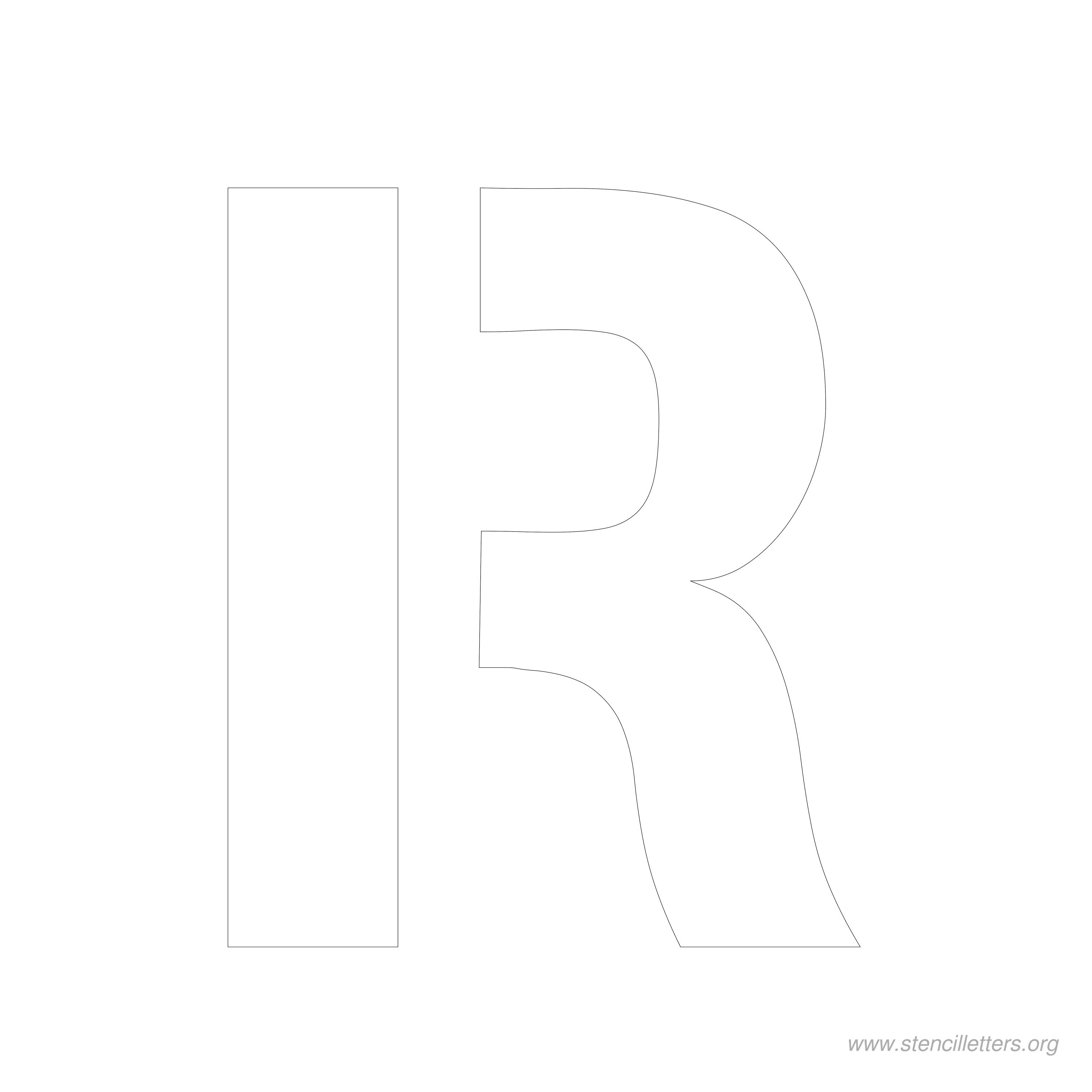 7 inch stencil letter r 7 inch stencil letter r