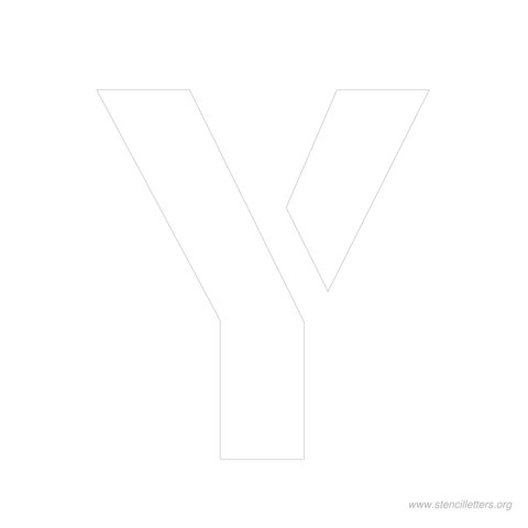9 inch stencil letter y