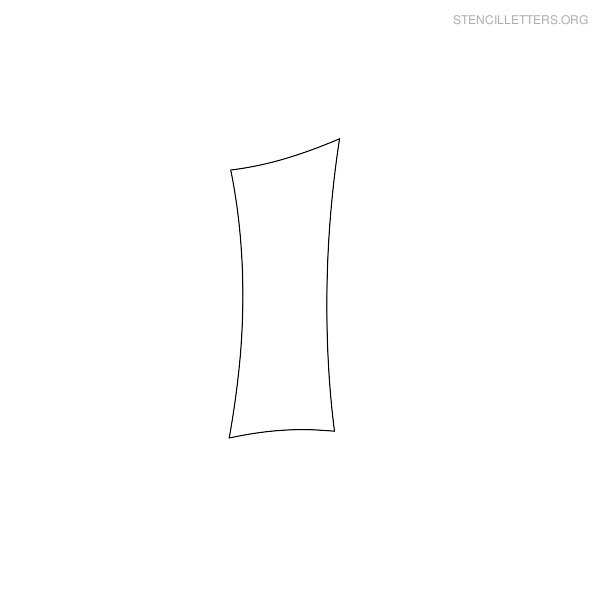 Stencil Letter Japanese I Stencil Letter Japanese I