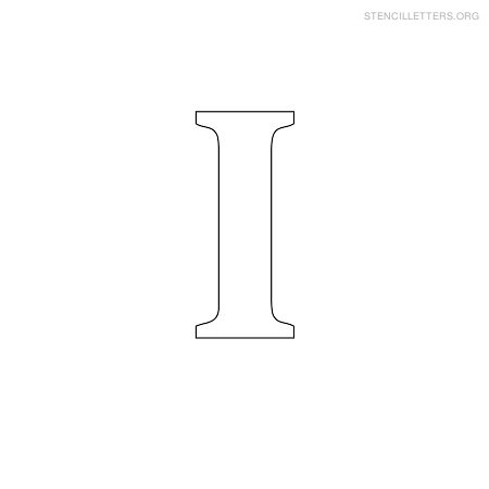 Stencil Letter Small I Stencil Letter Small I