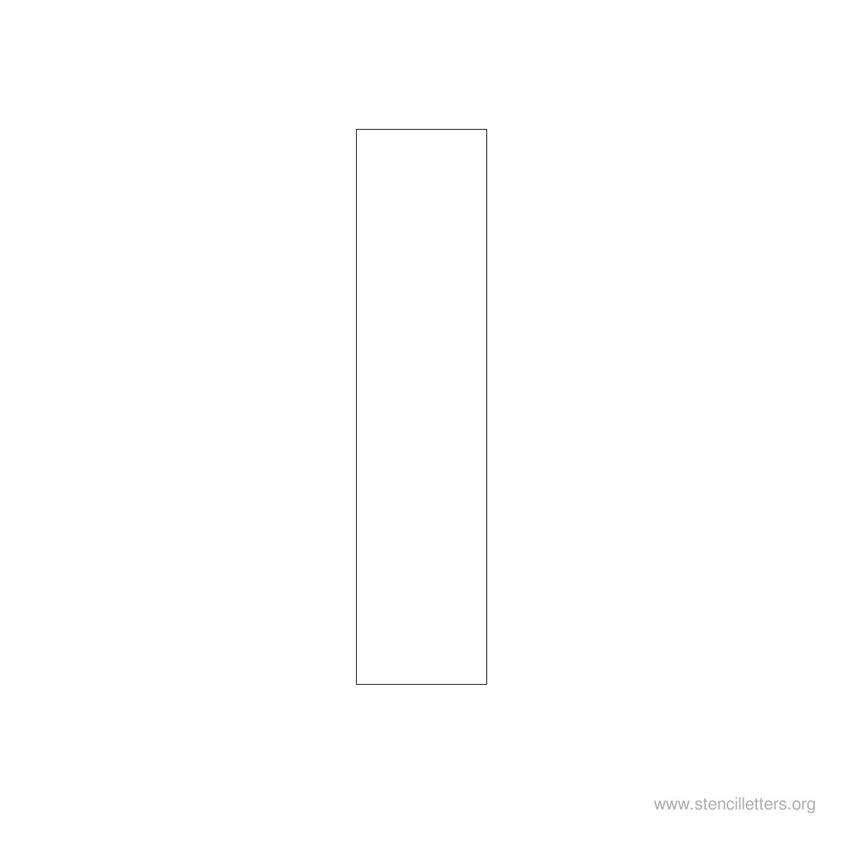 Large Stencil Letters Style #1 I