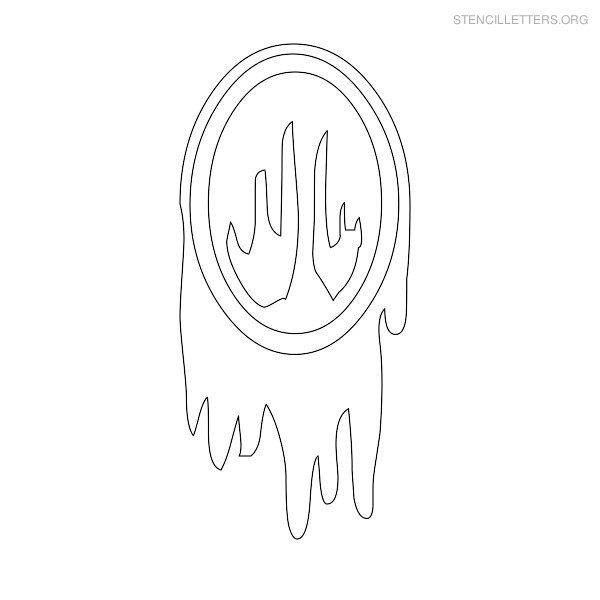 Stencil Letter Halloween O Stencil Letter Halloween O