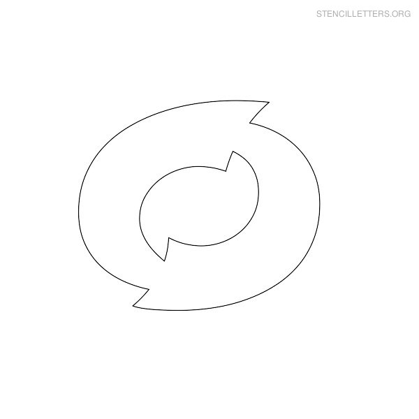 Stencil Letter Japanese O Stencil Letter Japanese O