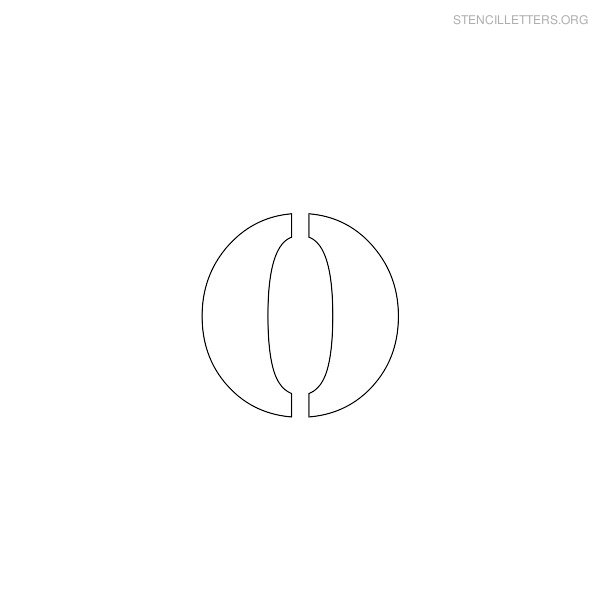 Stencil Letter Lowercase O Stencil Letter Lowercase O