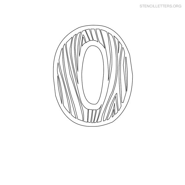 Stencil Letter Wooden O Stencil Letter Wooden O