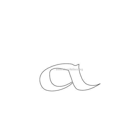 celtic stencil letter a