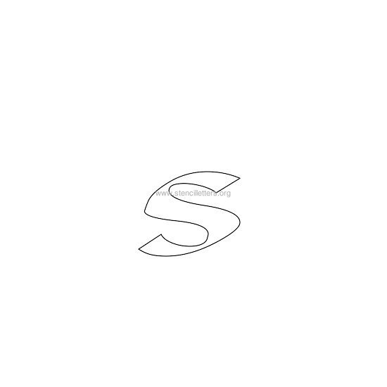 celtic stencil letter s