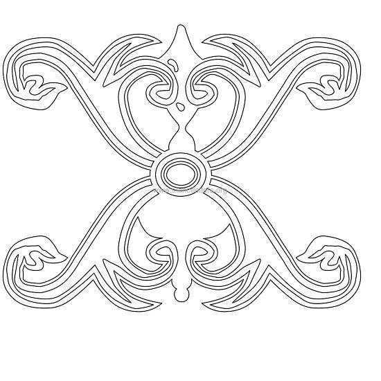 floral wall stencil letter x