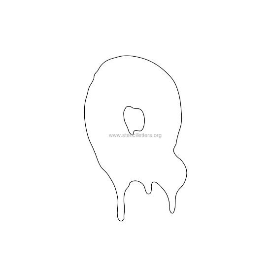 halloween stencil letter q