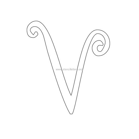 uppercase scrapbooking stencil letter v uppercase scrapbooking stencil letter v