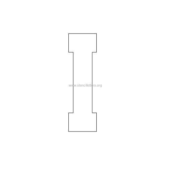 varsity stencil letter i