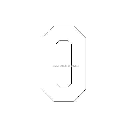 varsity stencil letter o