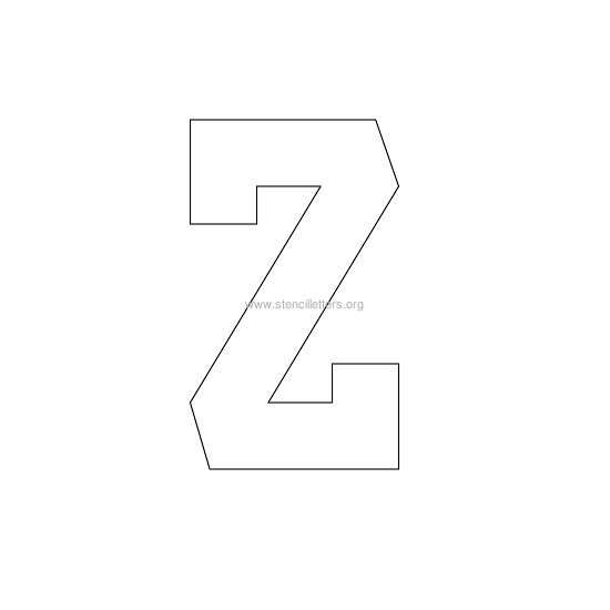 varsity stencil letter z