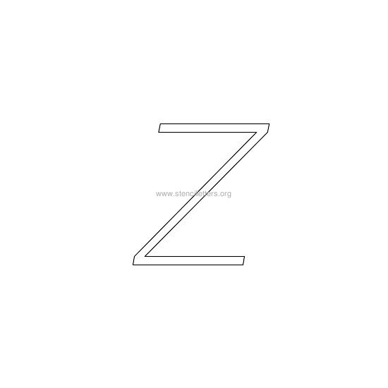 lowercase italic wall stencil letter z lowercase italic wall stencil letter z