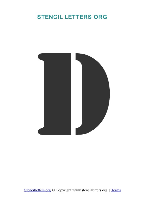 PDF Stencil Template D