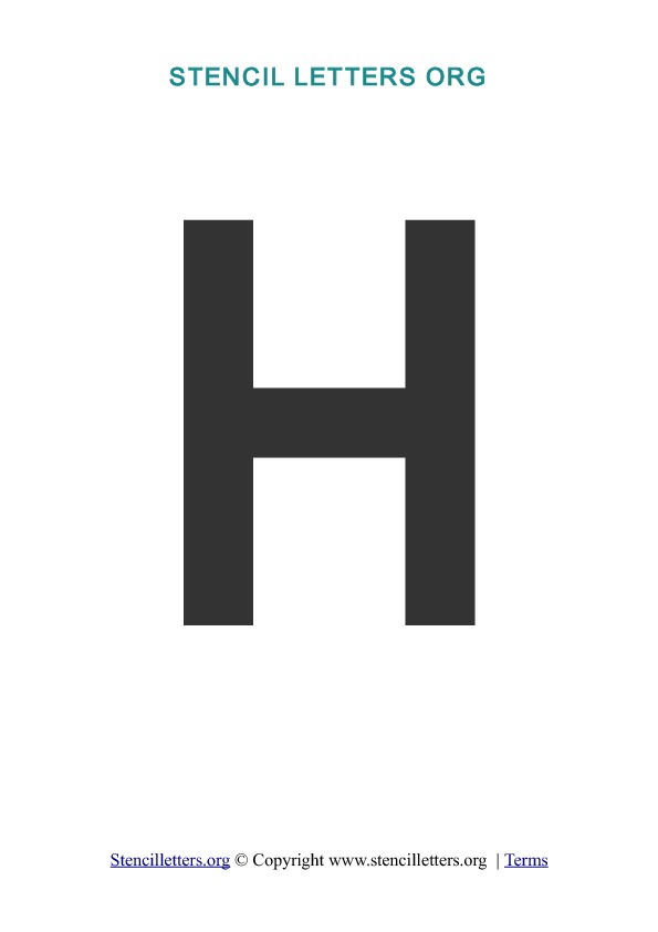 PDF Stencil Template H