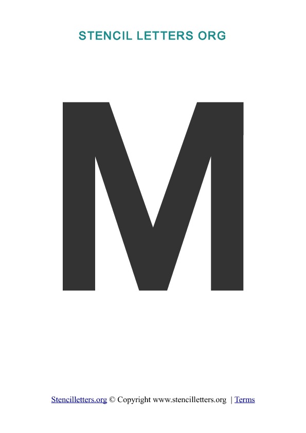 PDF Stencil Template M